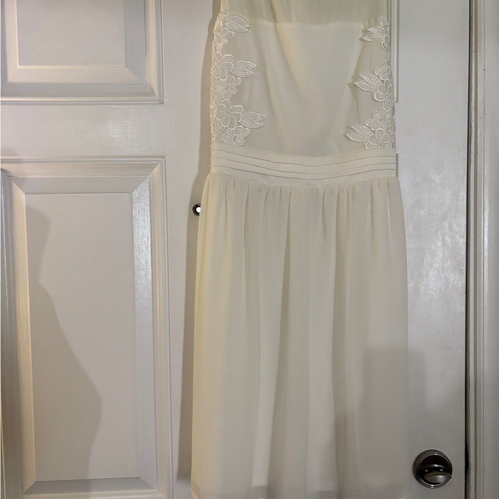 Doe & Rae Off-white Halter‎ Sundress for Weddings size Large